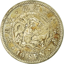 Coin, Japan, Mutsuhito, 10 Sen, 1896, EF(40-45), Silver, KM:23