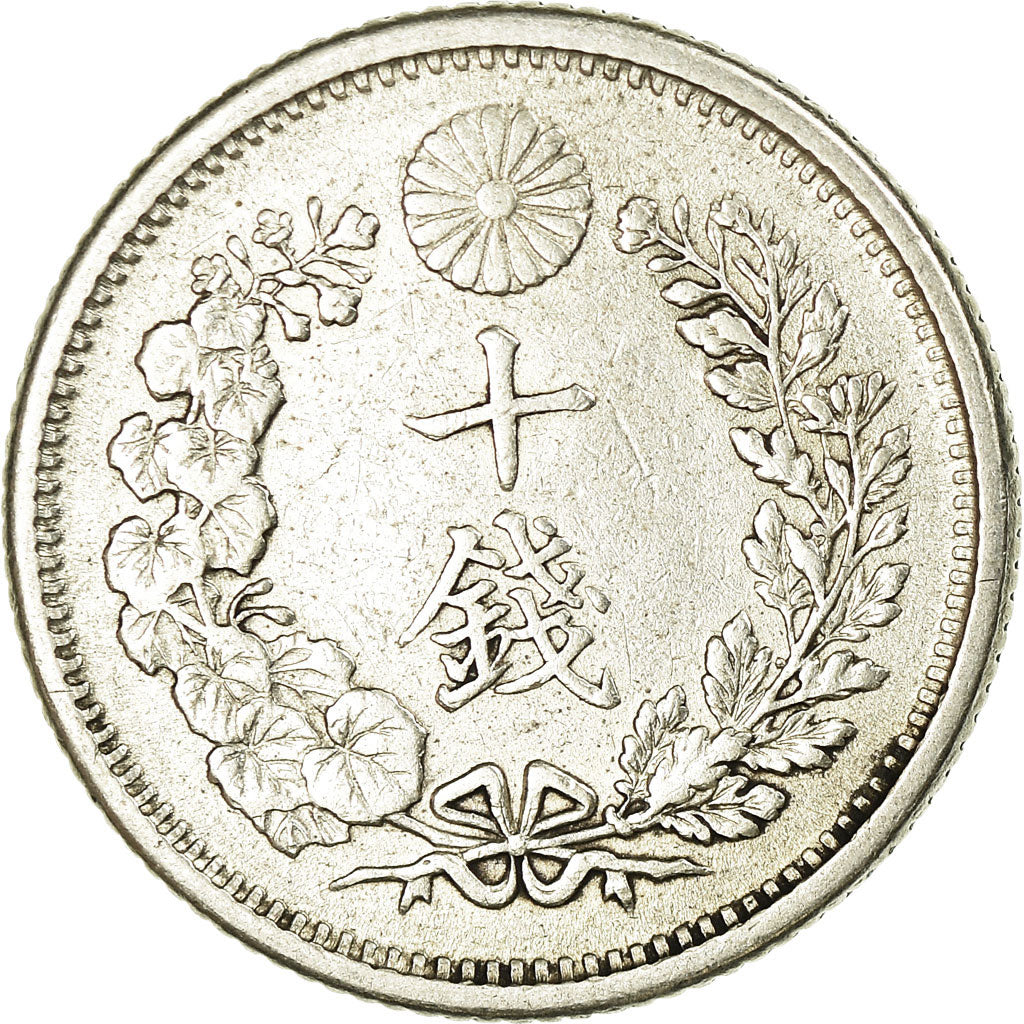 Coin, Japan, Mutsuhito, 10 Sen, 1906, EF(40-45), Silver, KM:23