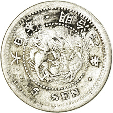 Coin, Japan, Mutsuhito, 5 Sen, 1873, VF(30-35), Silver, KM:22