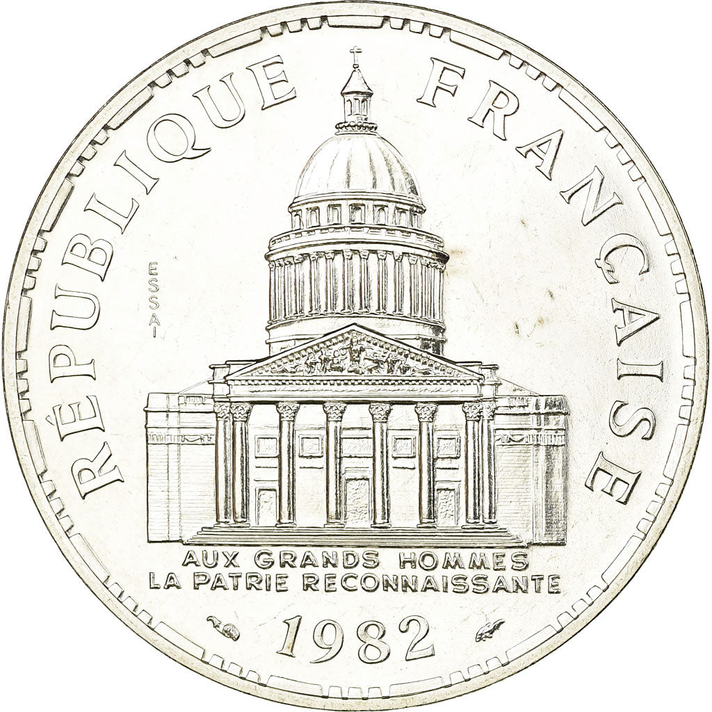 Coin, France, Panthéon, 100 Francs, 1982, Pessac, ESSAI, MS(65-70), Silver