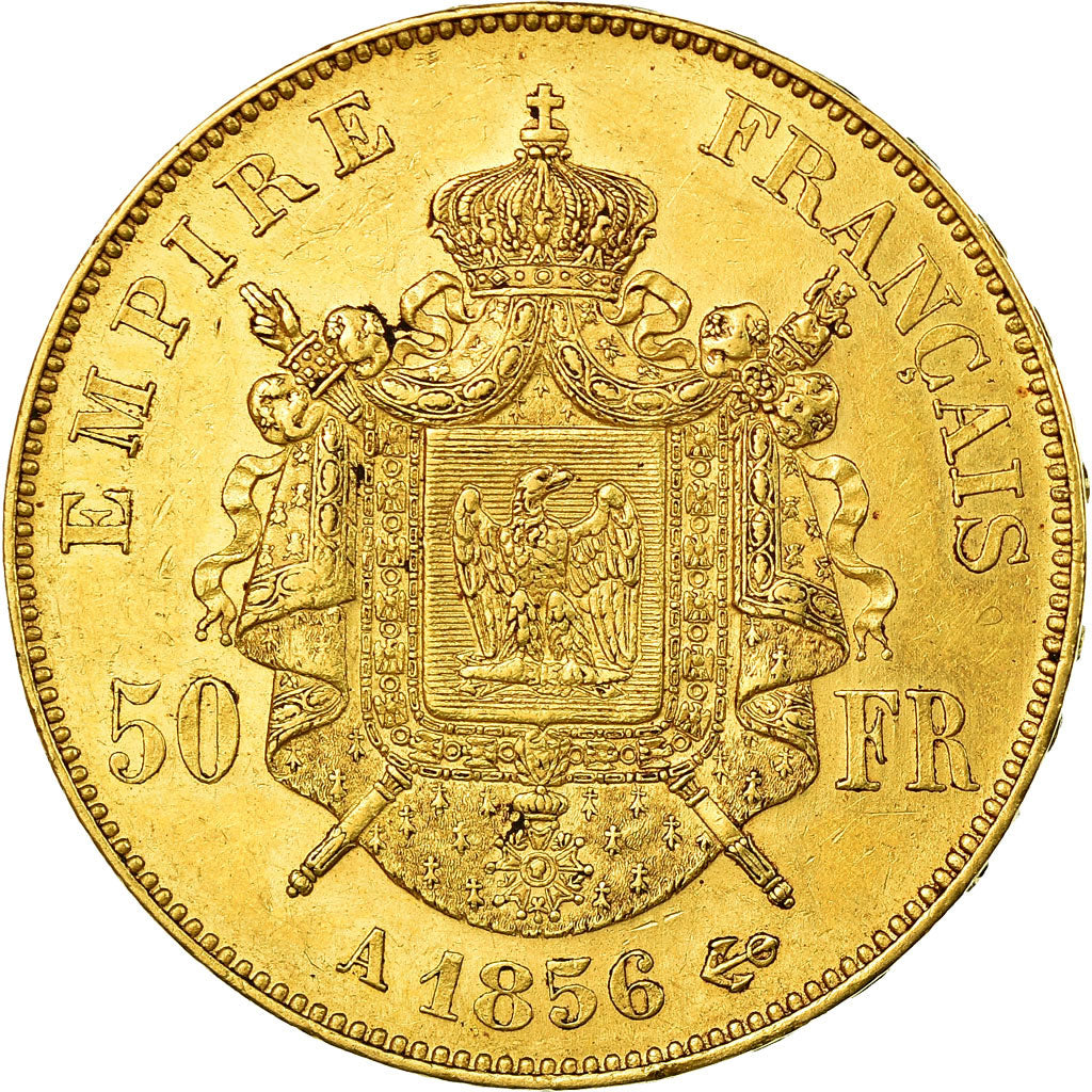 Monnaie, France, Napoléon III, 50 Francs, 1856, Paris, SUP, Or