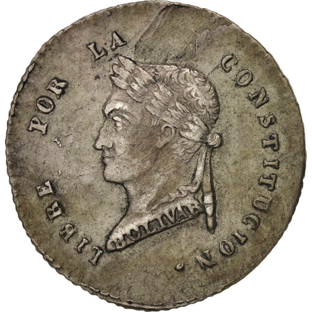 Bolivia, 1/2 Sol, 1857, Potosi, Silver, KM:118.2