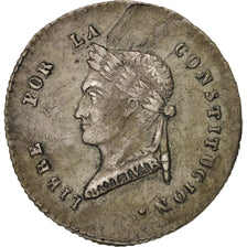 Bolivia, 1/2 Sol, 1857, Potosi, Silver, KM:118.2