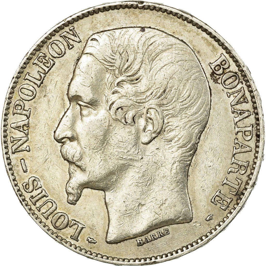 Coin, France, Napoléon III, 5 Francs, 1852, Paris, EF(40-45), Silver, KM:773.1