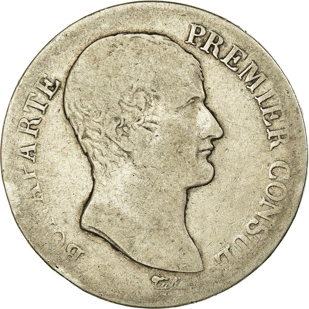 Coin, France, Napoléon I, 5 Francs, An 12 (1804), Paris, VF(20-25), Silver