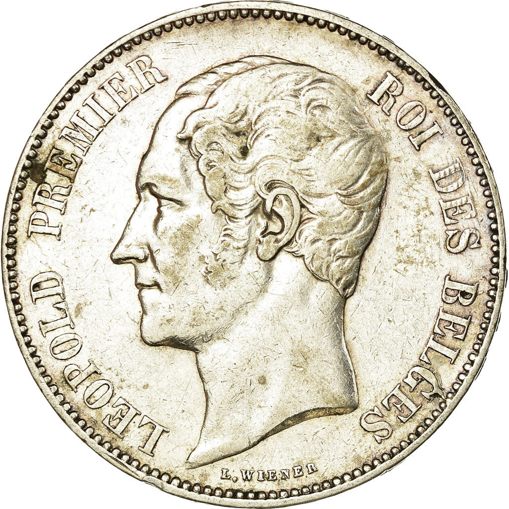 Coin, Belgium, Leopold I, 5 Francs, 5 Frank, 1849, EF(40-45), Silver, KM:17