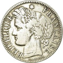 Coin, France, Cérès, 2 Francs, 1871, Bordeaux, VF(20-25), Silver, KM:816.2