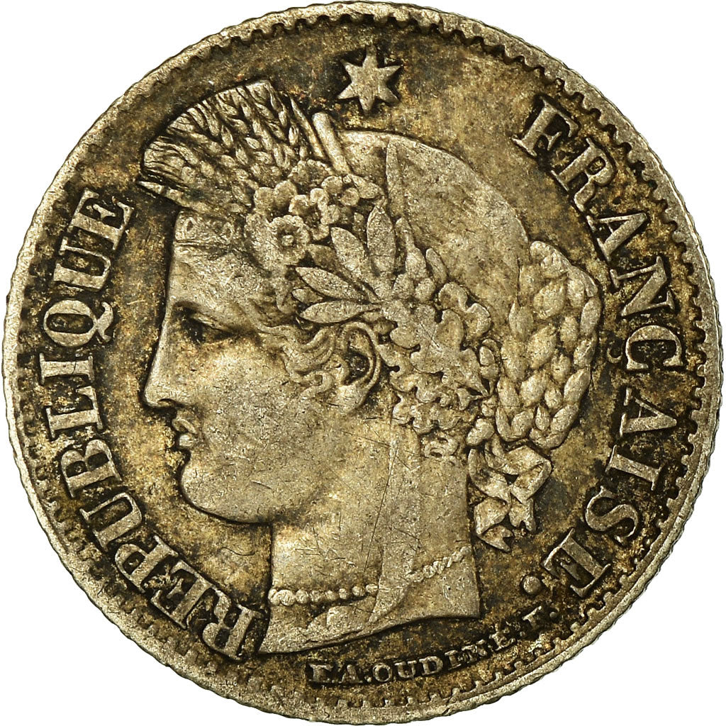 Munten, Frankrijk, Cérès, 20 Centimes, 1850, Paris, ZF, Zilver, KM:758.1