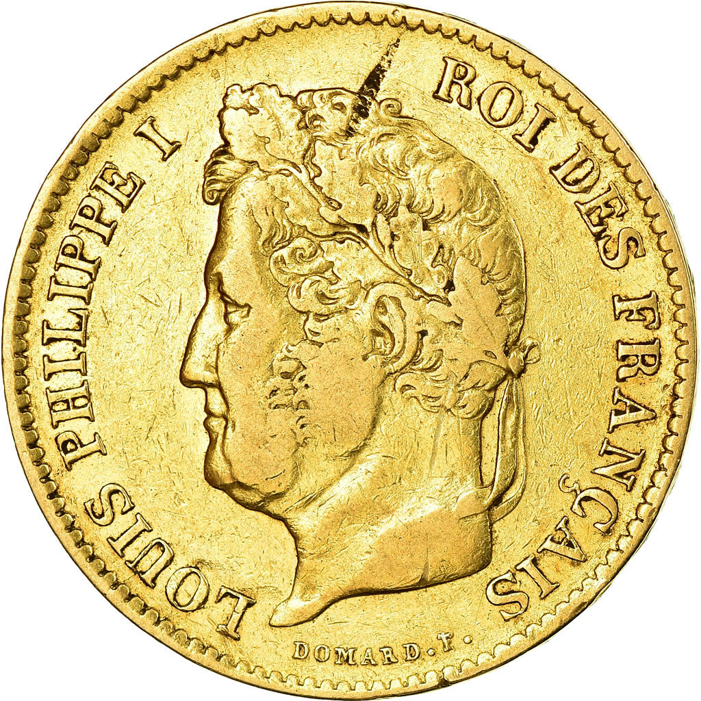 Munten, Frankrijk, Louis-Philippe, 40 Francs, 1832, Paris, FR+, Goud, KM:747.1