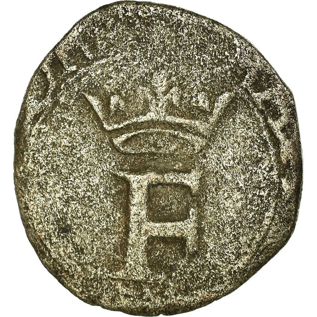 Monnaie, France, François Ier, Liard à la croisette, 1541, Chambéry, TB