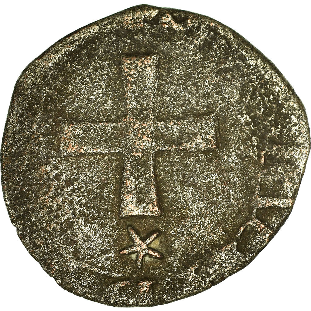 Monnaie, France, François Ier, Liard à la croisette, 1541, Chambéry, TB