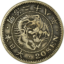 Coin, Japan, Mutsuhito, 20 Sen, 1895, EF(40-45), Silver, KM:24
