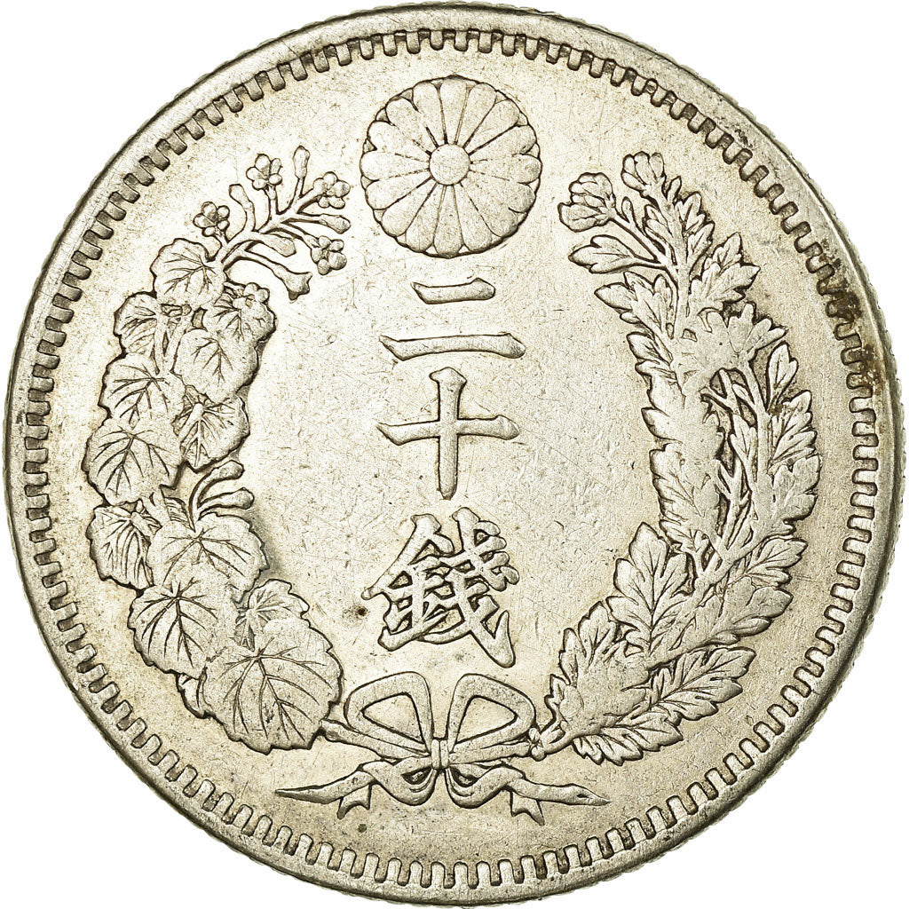 Coin, Japan, Mutsuhito, 20 Sen, 1897, AU(50-53), Silver, KM:24