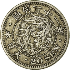 Coin, Japan, Mutsuhito, 20 Sen, 1898, AU(50-53), Silver, KM:24