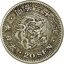 Coin, Japan, Mutsuhito, 20 Sen, 1899, EF(40-45), Silver, KM:24
