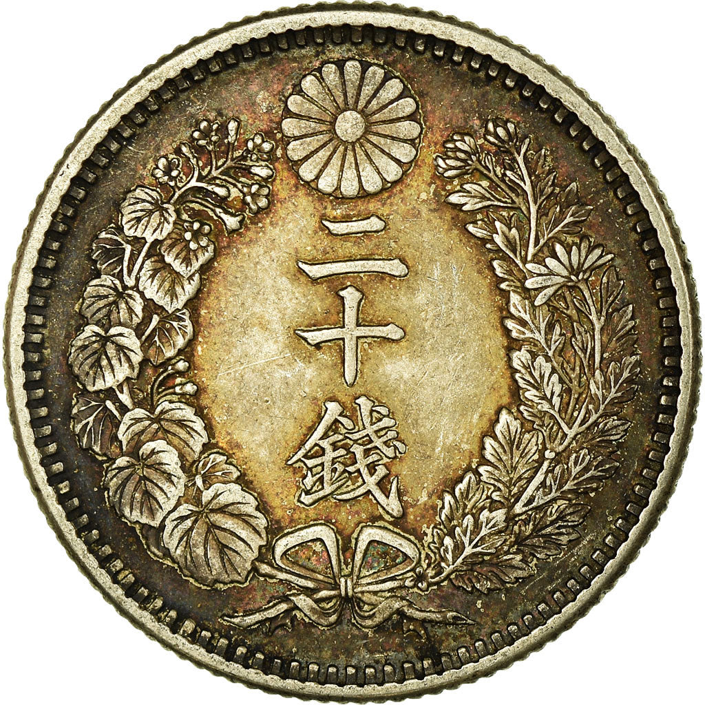 Coin, Japan, Mutsuhito, 20 Sen, 1905, AU(55-58), Silver, KM:24