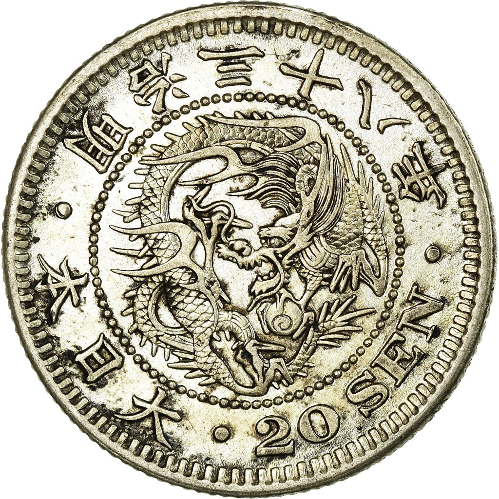 Coin, Japan, Mutsuhito, 20 Sen, 1905, AU(55-58), Silver, KM:24