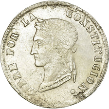 Moneda, Bolivia, 4 Soles, 1856, Potosi, MBC, Plata, KM:123.2