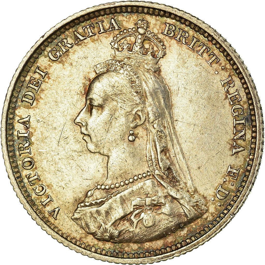 Coin, Great Britain, Victoria, Shilling, 1887, AU(55-58), Silver, KM:761