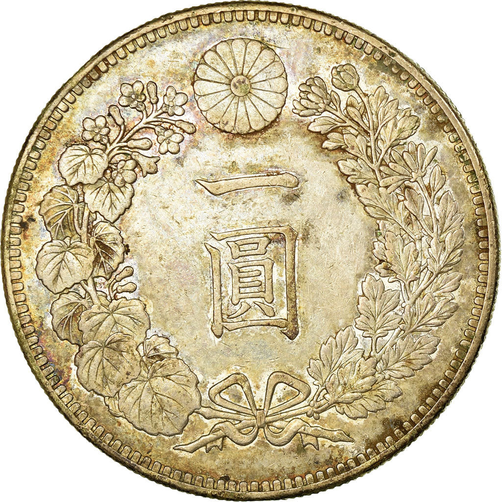 Coin, Japan, Mutsuhito, Yen, 1894, AU(55-58), Silver, KM:A25.3
