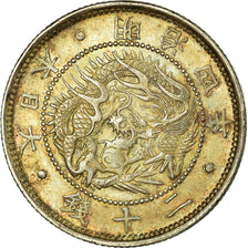 Coin, Japan, Mutsuhito, 20 Sen, 1871, AU(55-58), Silver, KM:3
