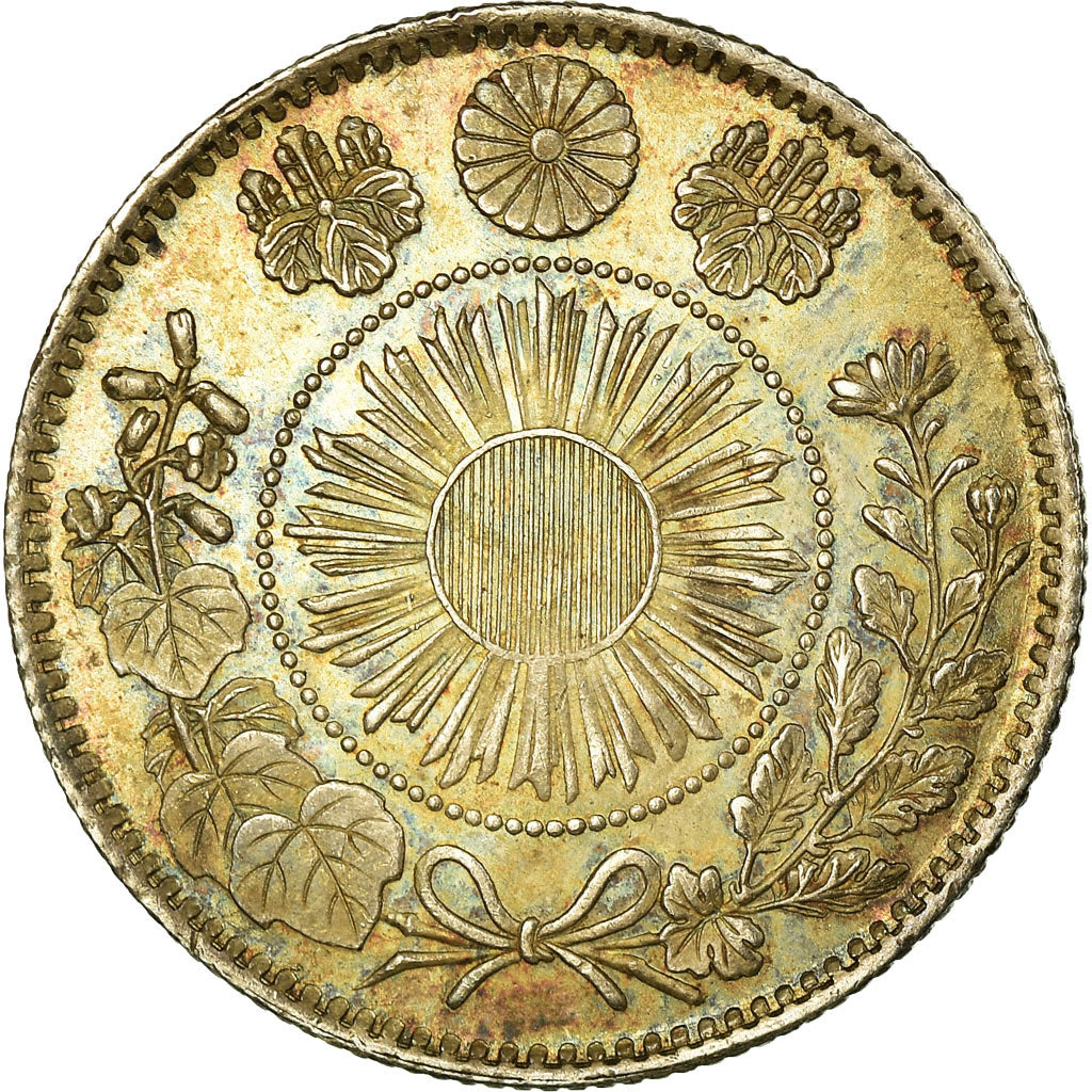 Coin, Japan, Mutsuhito, 20 Sen, 1871, AU(55-58), Silver, KM:3