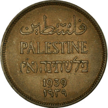 Coin, Palestine, Mil, 1939, AU(50-53), Bronze, KM:1