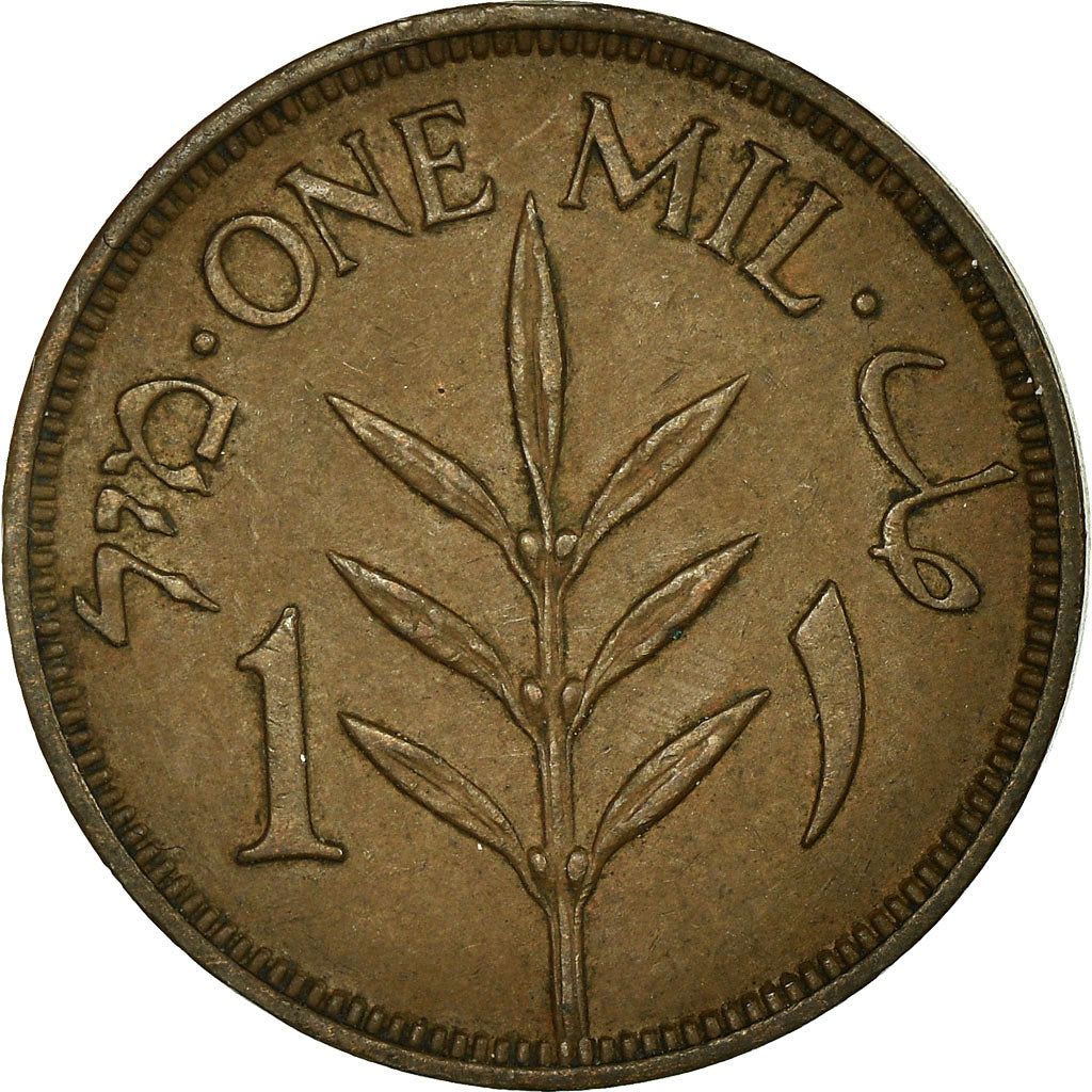 Coin, Palestine, Mil, 1939, AU(50-53), Bronze, KM:1