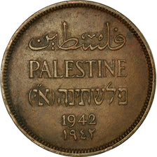 Coin, Palestine, Mil, 1942, EF(40-45), Bronze, KM:1