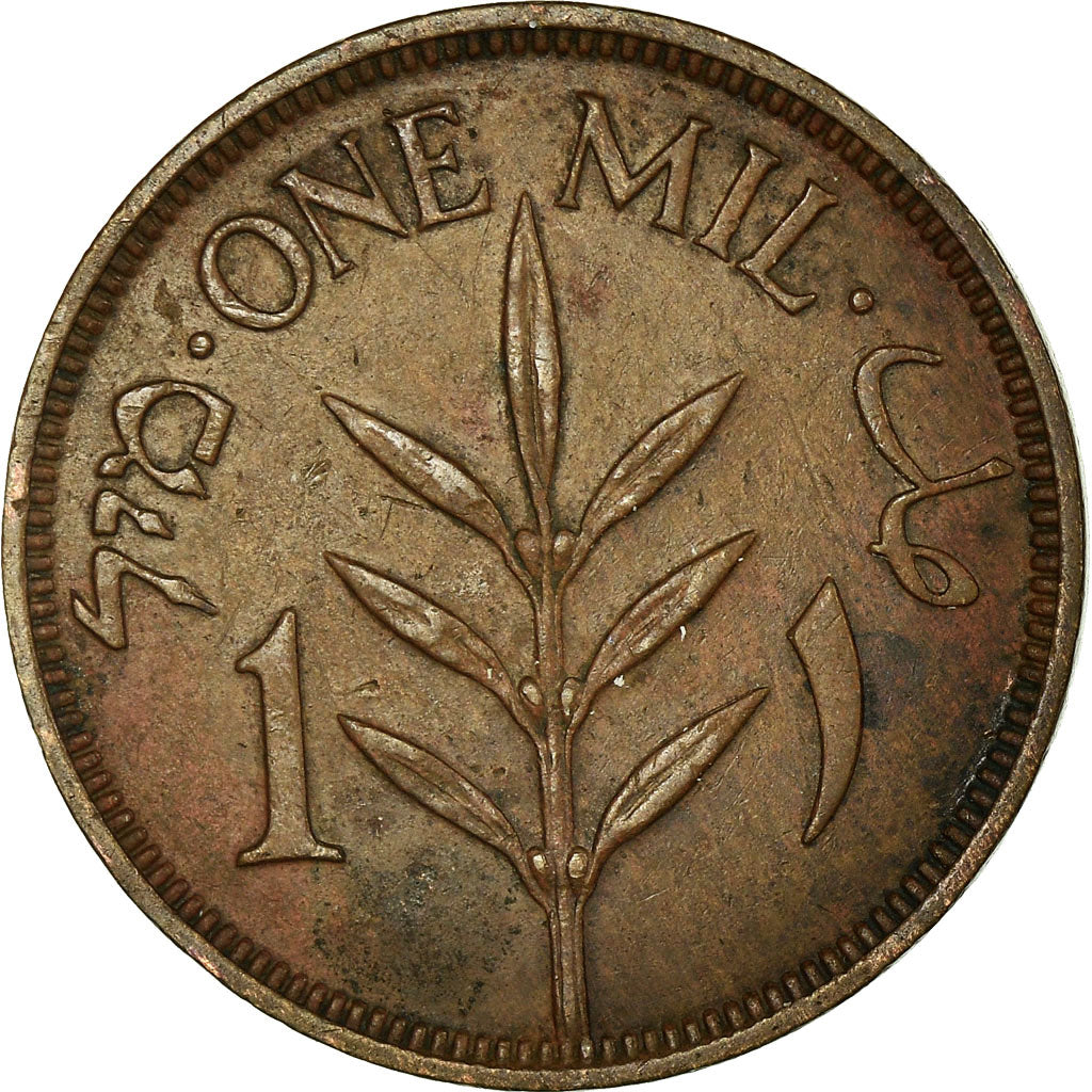Coin, Palestine, Mil, 1942, EF(40-45), Bronze, KM:1