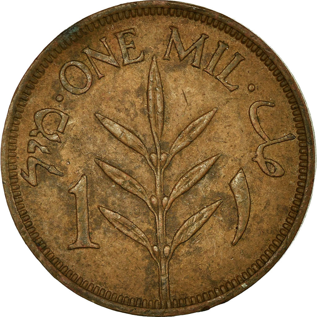 Coin, Palestine, Mil, 1942, EF(40-45), Bronze, KM:1