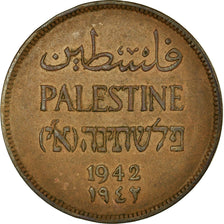 Münze, Palästina, 2 Mils, 1942, SS, Bronze, KM:2