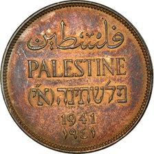 Coin, Palestine, 2 Mils, 1941, AU(55-58), Bronze, KM:2