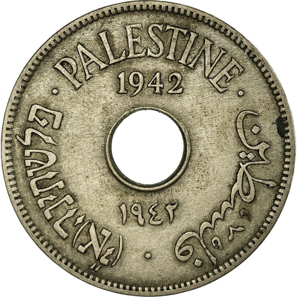 Monnaie, Palestine, 10 Mils, 1942, TTB+, Bronze, KM:4a