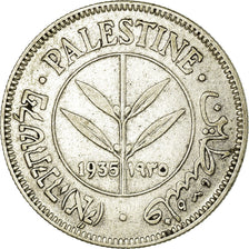 Coin, Palestine, 50 Mils, 1935, EF(40-45), Silver, KM:6