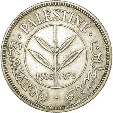 Coin, Palestine, 50 Mils, 1935, AU(50-53), Silver, KM:6