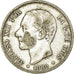 Coin, Spain, Alfonso XII, 2 Pesetas, 1882, Madrid, VF(30-35), Silver, KM:678.2