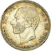 Moneta, Hiszpania, Alfonso XII, 2 Pesetas, 1881, Madrid, VF(30-35), Srebro