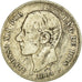 Monnaie, Espagne, Alfonso XII, 2 Pesetas, 1884, Madrid, TB, Argent, KM:678.2