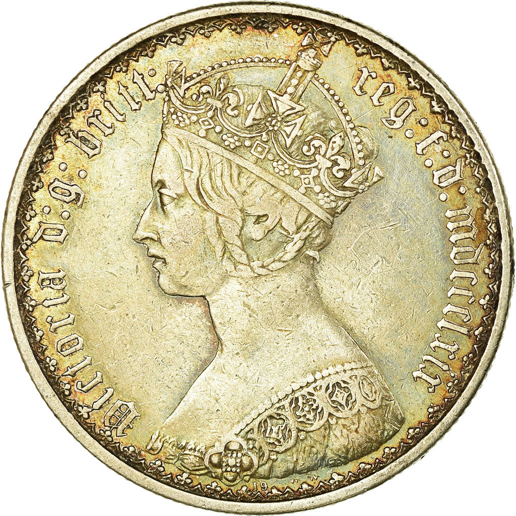 Coin, Great Britain, Victoria, Florin, Two Shillings, 1869, London, EF(40-45)