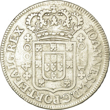 Moneda, Portugal, Jo, 400 Reis, Cruzado Novo, 400 = 480 Reis, 1750, Lisbon, MBC