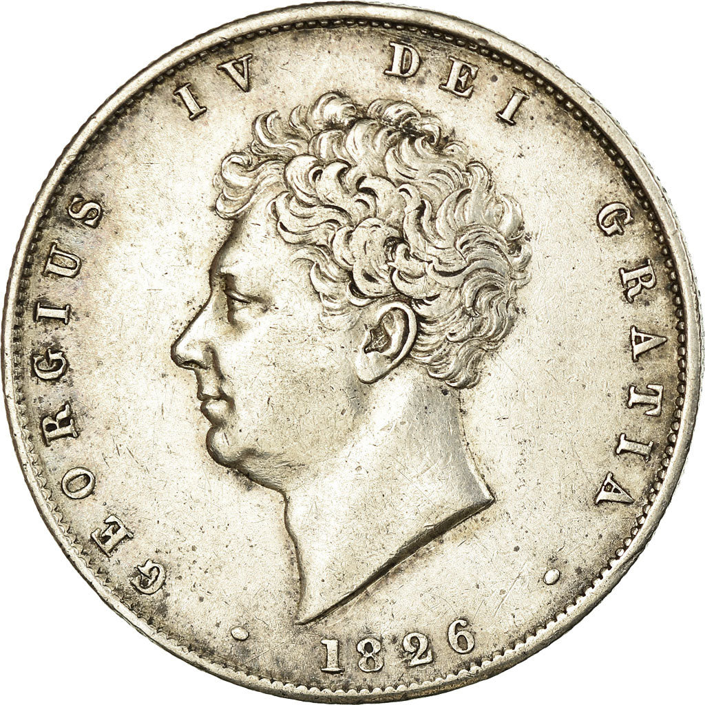 Monnaie, Grande-Bretagne, George IV, 1/2 Crown, 1826, Londres, SUP, Argent