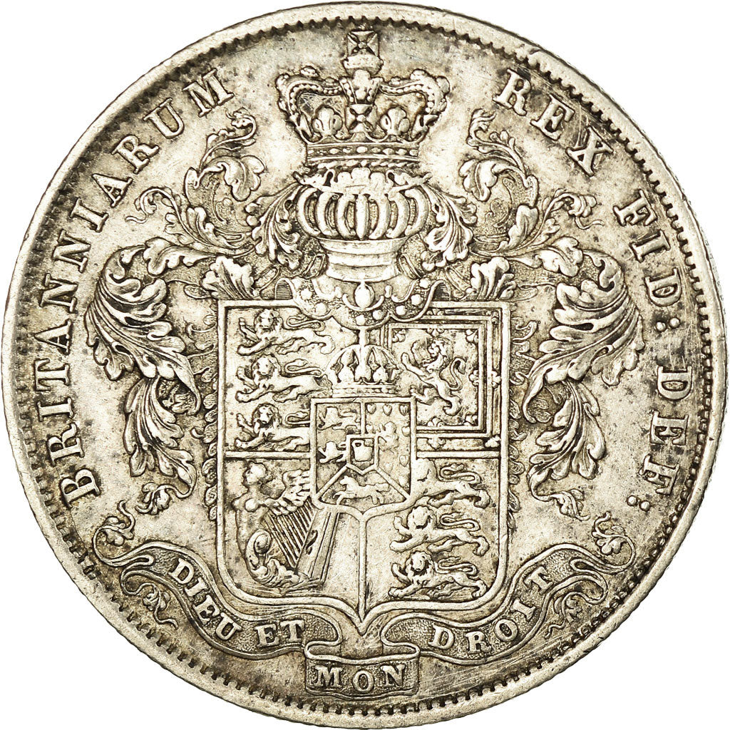 Monnaie, Grande-Bretagne, George IV, 1/2 Crown, 1826, Londres, SUP, Argent