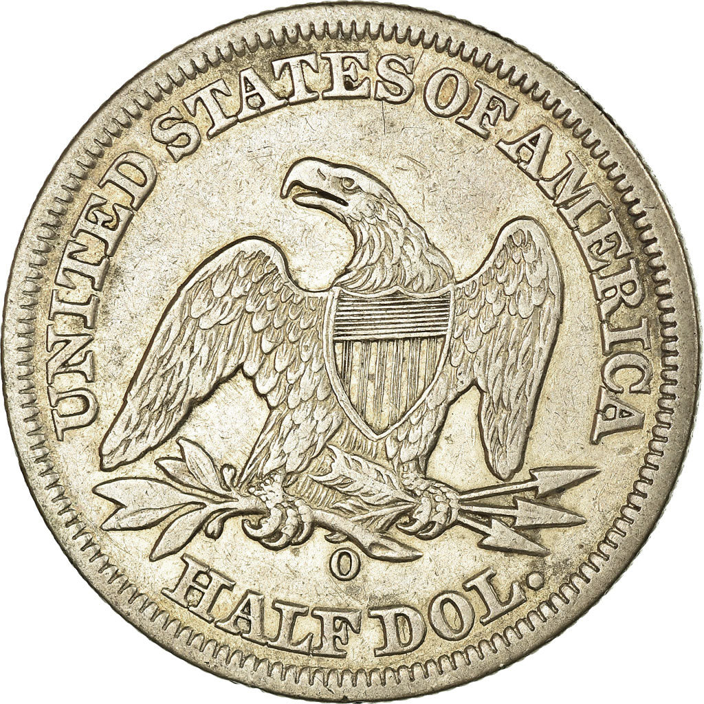 Coin, United States, Seated Liberty Half Dollar, 1858 O, EF(40-45), Silver