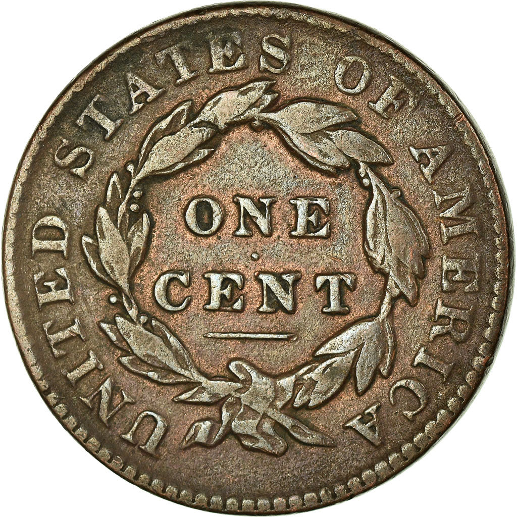 Coin, United States, Coronet Cent, 1833, Philadelphia, VF(30-35)