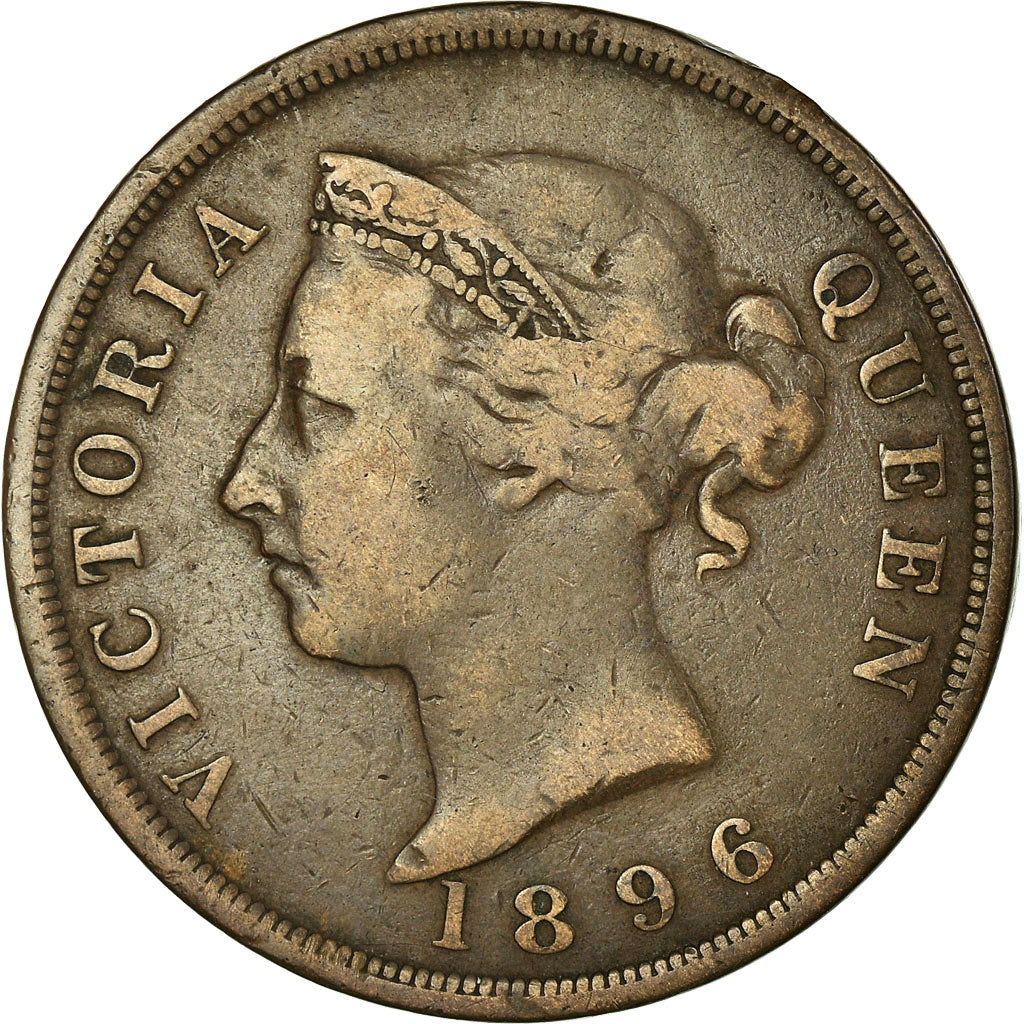 Moneda, Chipre, Victoria, Piastre, 1896, BC+, Bronce, KM:3.2