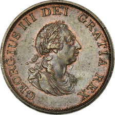 Münze, Großbritannien, George III, 1/2 Penny, 1799, VZ, Kupfer, KM:647