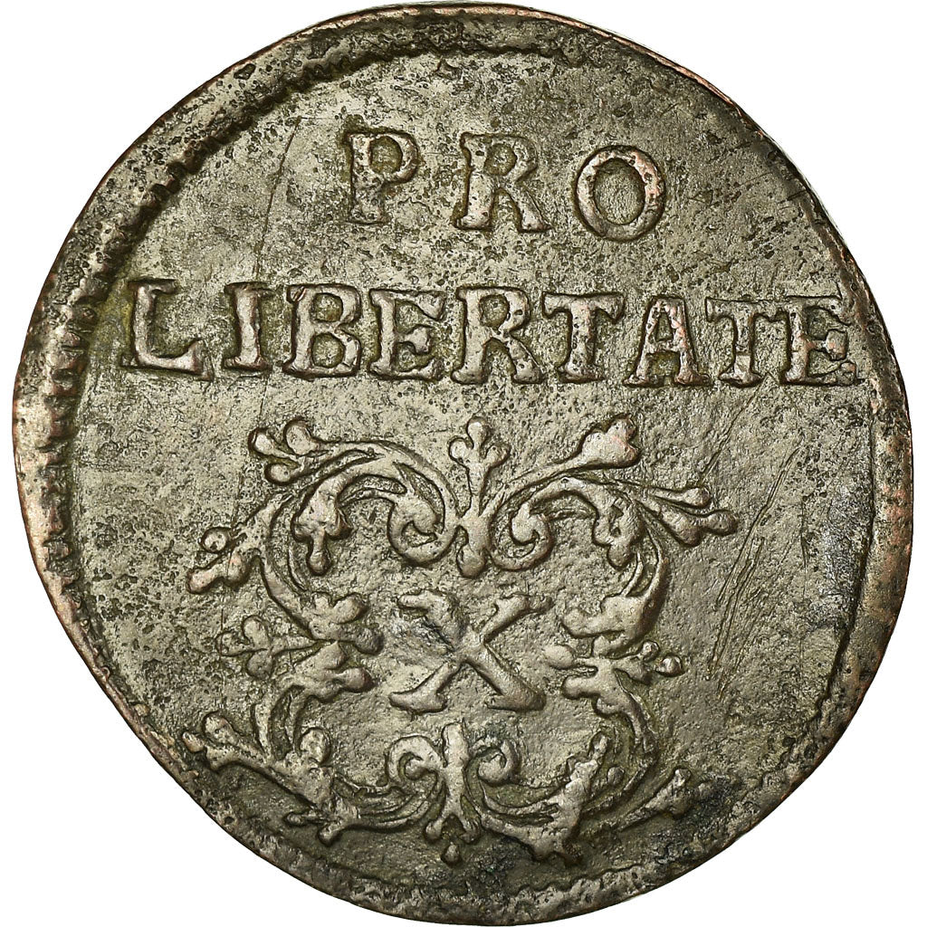 Münze, Ungarn, Franz II Rakoczy, 10 Poltura, 1705, Kassa, SS, Kupfer, KM:264.3