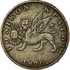Münze, IONIAN ISLANDS, Britannia, 2 Lepta, 1820, SS, Kupfer, KM:31