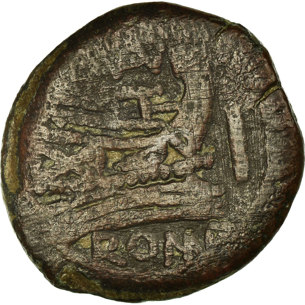 Munten, Saufeius, As, 152 BC, Rome, FR+, Bronze, Crawford:204/2